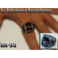 Ba-095, Bague La Précieuse Anarchique acier inoxidable